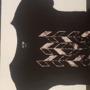 Women's APT.9 Size L Black Short-sleeve T-shirt